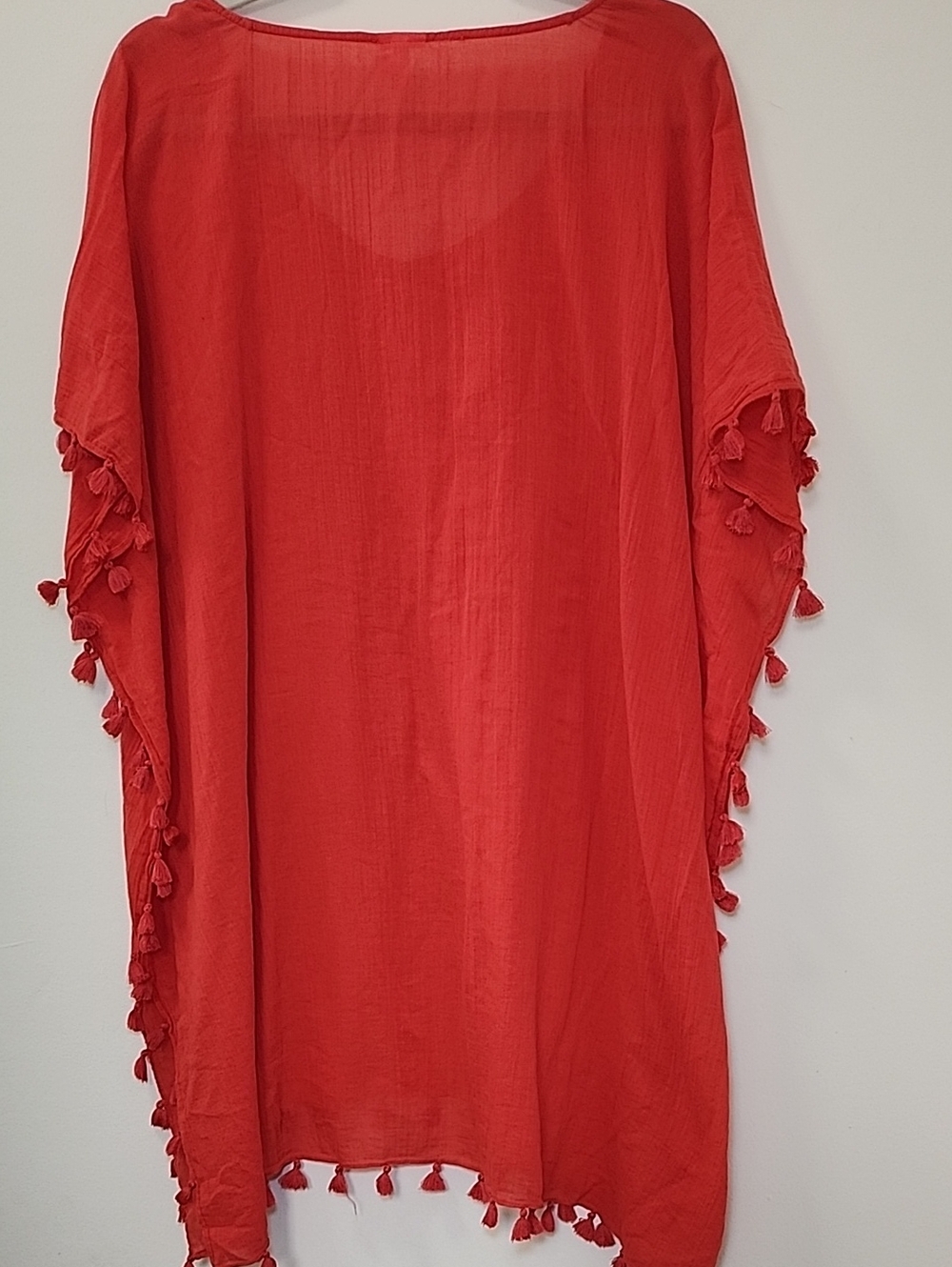 Seafolly Swimwear Women's Orange Amnesia Kaftan Swimsuit Cover-Up Size US OS - Picture 13 of 15